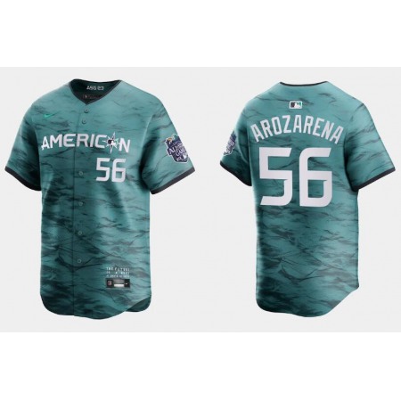 Men's Tampa Bay Rays #56 Randy Arozarena Teal 2023 All-star Cool Base Stitched Baseball Jersey Men's Tampa Bay Rays #56 Randy Arozarena Teal 2023 All-star Cool Base Stitched Baseball Jersey