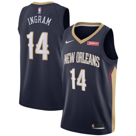 Men's New Orleans Pelicans #14 Brandon Ingram Navy Stitched NBA Jersey Men's New Orleans Pelicans #14 Brandon Ingram Navy Stitched NBA Jersey