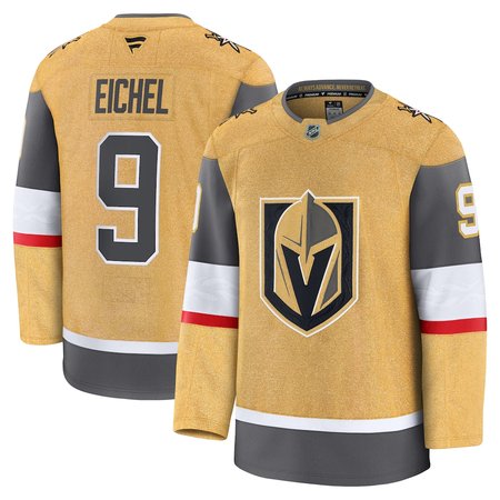 Men's Vegas Golden Knights #9 Jack Eichel Gold Home Premium Jersey