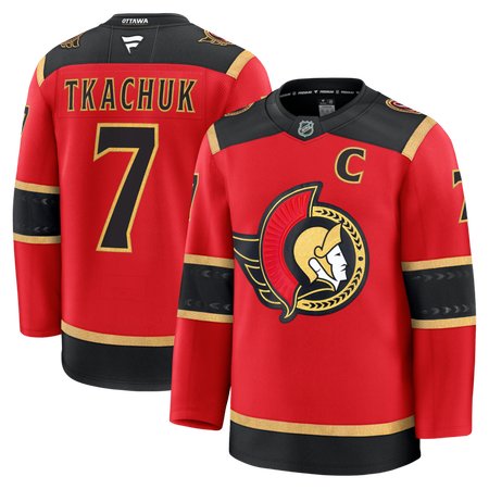 Youth Ottawa Senators #7 Brady Tkachuk Red Alternate Jersey