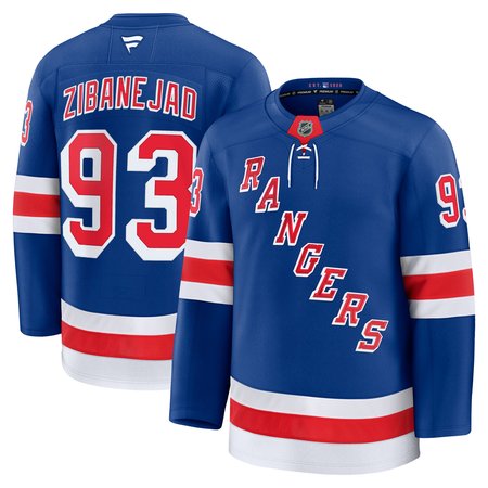 Youth New York Rangers #93 Mika Zibanejad Blue Home Jersey