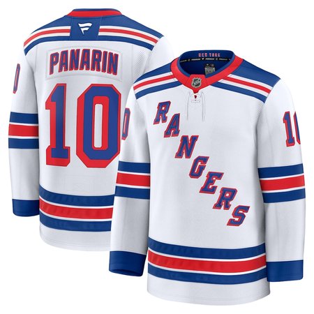Men's New York Rangers #10 Artemi Panarin White Away Premium Jersey