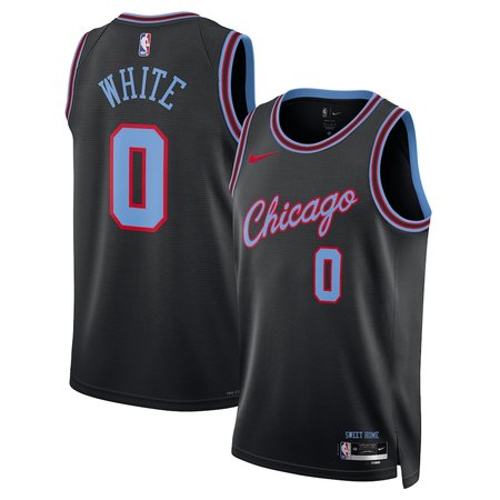 Youth Chicago Bulls #0 Coby White Black 2025/26 City Edition Swingman Jersey