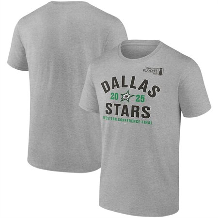 Men's Dallas Stars Heather Gray 2025 Stanley Cup Playoffs Eastern Conference Final Contender T-Shirt