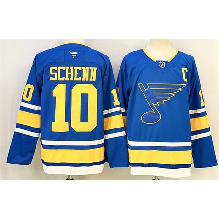 Youth St. Louis Blues #10 Brayden Schenn Blue 2025 With C Patch Stitched Hockey Jersey