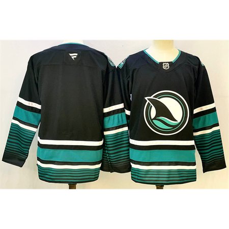Youth San Jose Sharks Blank Black 2024-25 Alternate Stitched Hockey Jersey