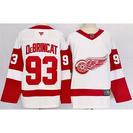 Youth Detroit Red Wings #93 Alex DeBrincat White 2024-25 Stitched Jersey