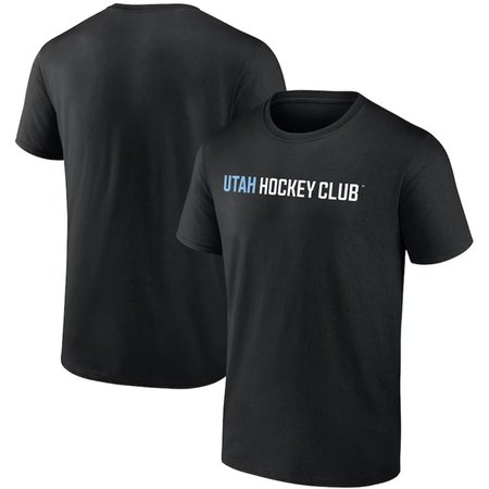 Men's Utah Mammoth Black Wordmark Logo T-Shirt