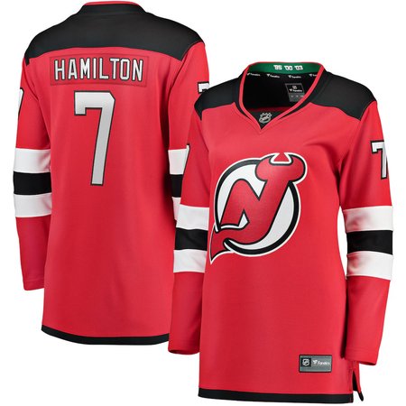Women's New Jersey Devils #7 Dougie Hamilton Red Player Jersey