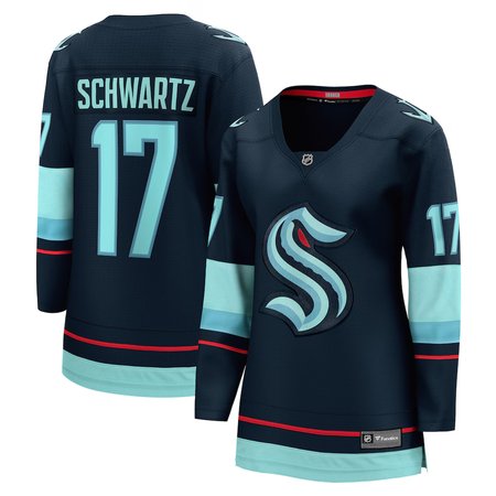 Women's Seattle Kraken #17 Jaden Schwartz Navy Home Player Jersey