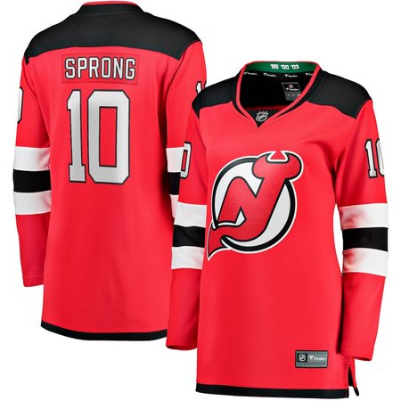 Women's New Jersey Devils #10 Daniel Sprong Red Home Player Jersey