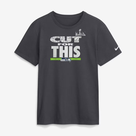 Men's Seattle Seahawks Nike Anthracite Super Bowl LX Champions Pickoff Move T-Shirt