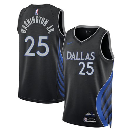 Youth Dallas Mavericks #25 P.J. Washington Jr. Nike Black Swingman Jersey