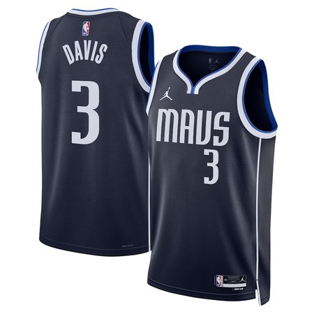 Men's Dallas Mavericks #3 Anthony Davis Nike Navy Swingman Statement Edition Jersey