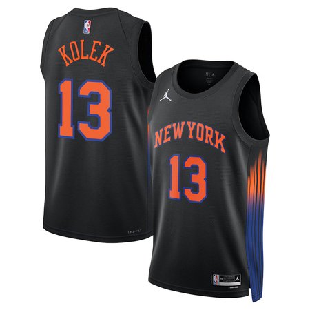 Women's New York Knicks #13 Tyler Kolek Jordan Brand Black Swingman Statement Edition Jersey