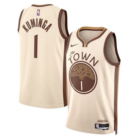 Women's Golden State Warriors #1 Jonathan Kuminga Cream 2025/26 City Edition Swingman Jersey