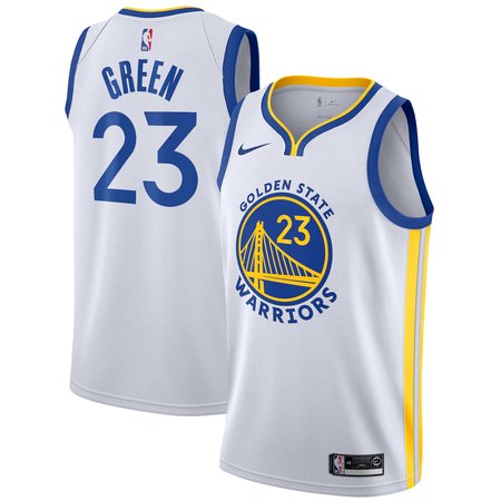 Men's Golden State Warriors #23 Draymond Green Nike White Swingman Association Edition Jersey
