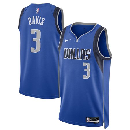 Men's Dallas Mavericks #3 Anthony Davis Nike Blue Swingman Player Icon Edition Jersey