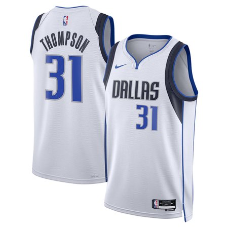 Men's Dallas Mavericks #31 Klay Thompson Nike White Swingman Association Edition Jersey