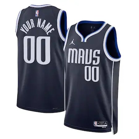 Men's Dallas Mavericks Nike Navy Swingman Statement Edition Custom Jersey