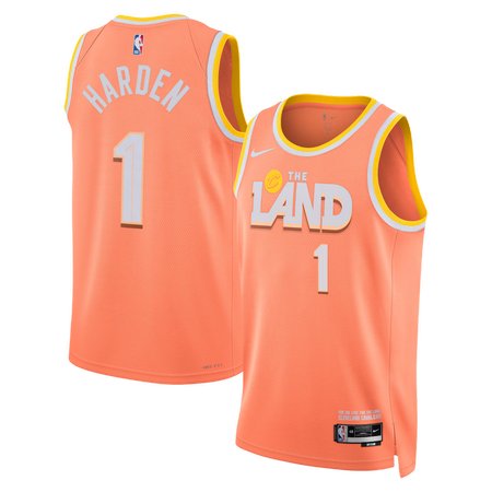 Youth Cleveland Cavaliers #1 James Harden Orange 2025/26 Swingman City Edition Jersey