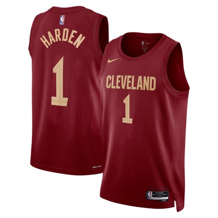 Youth Cleveland Cavaliers #1 James Harden Wine Swingman Icon Edition Jersey
