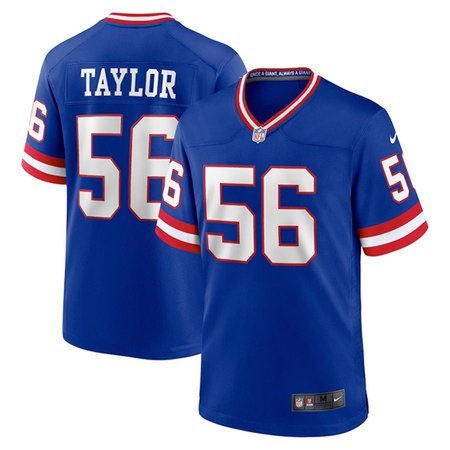 Men's New York Giants #56 Lawrence Taylor Royal Classic NFL Vapor Limited Jersey