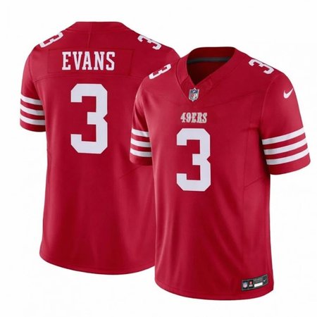Men's San Francisco 49ers #3 Mike Evans Red Vapor F.U.S.E Limited Jersey