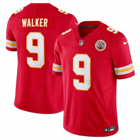 Men's Kansas City Chiefs #9 Kenneth Walker III Red Vapor F.U.S.E Limited Jersey