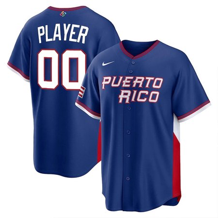 Men's Puerto Rico Baseball Custom White 2026 World Baseball Classic Home Jersey