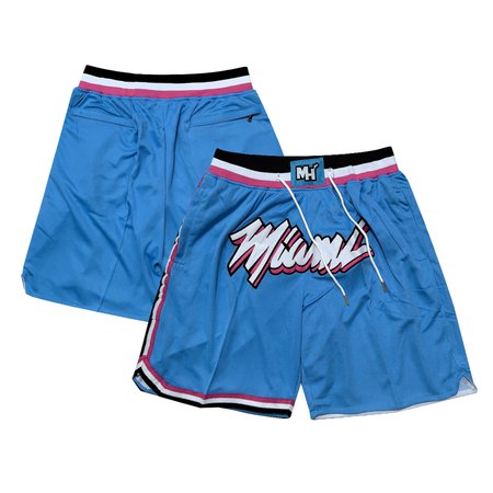 Men's Miami Heat Blue Shorts
