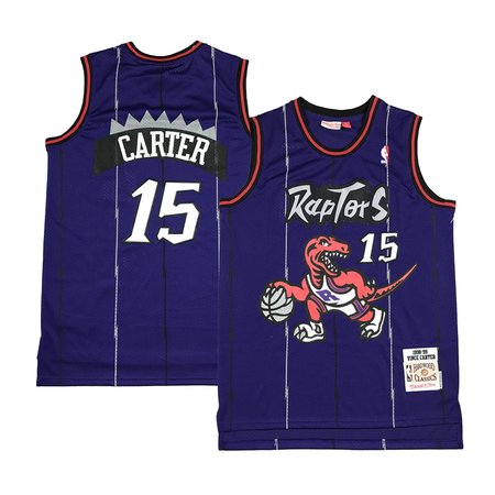 Men's Toronto Raptors #15 Vince Carter Purple Stitched Basketball Jersey