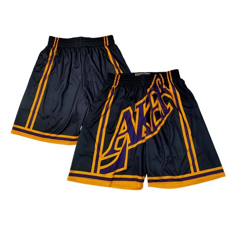 Men's Los Angeles Lakers Black Shorts
