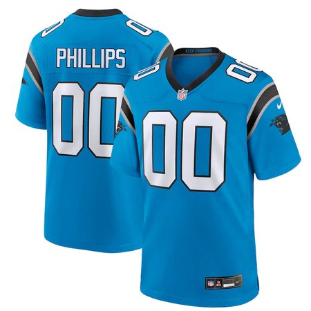 Men's Carolina Panthers Jaelan Phillips Nike Blue Game Jersey