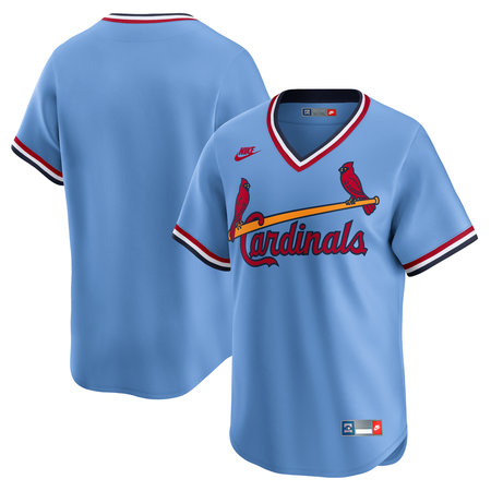Youth St. Louis Cardinals Nike Light Blue Cooperstown Collection Limited Jersey