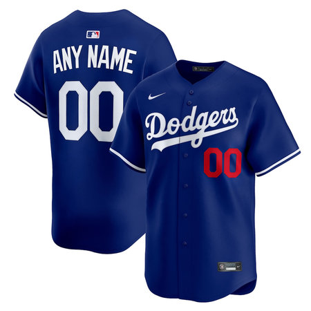 Men's Los Angeles Dodgers Royal Cool Base Custom Jersey