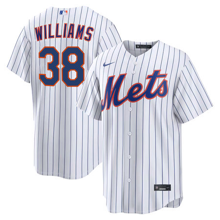 Youth New York Mets #38 Devin Williams Nike White Home Replica Jersey