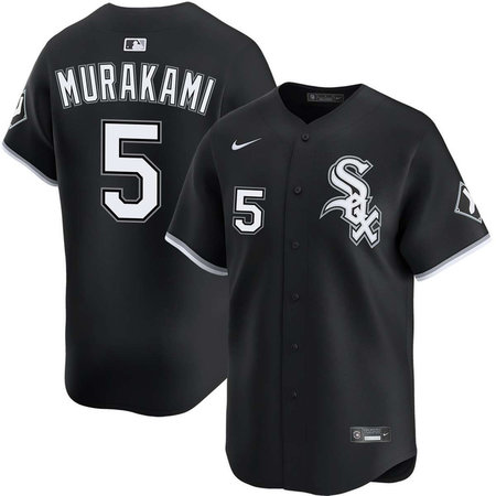 Men's Chicago White Sox #5 Munetaka Murakami Black Alternate Limited Jersey