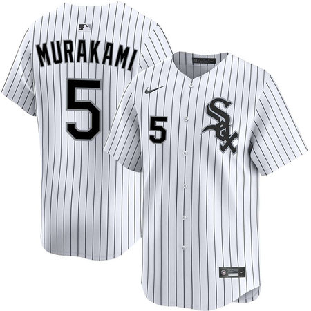 Men's Chicago White Sox #5 Munetaka Murakami White Home Limited Jersey