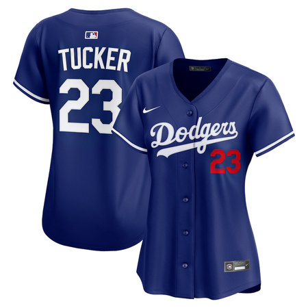 Women's Los Angeles Dodgers #23 Kyle Tucker Royal Cool Base Jersey