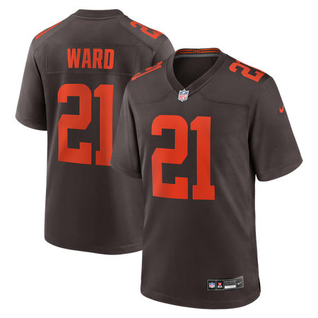 Youth Cleveland Browns #21 Denzel Ward Nike Brown Alpha Dawg Game Jersey