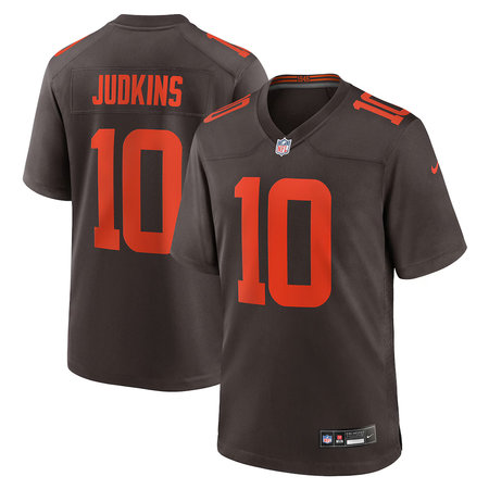Youth Cleveland Browns #10 Quinshon Judkins Nike Brown Alpha Dawg Game Jersey