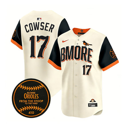 Youth Baltimore Orioles #17 Colton Cowser Cream 2026 City Connect Stitched Jersey