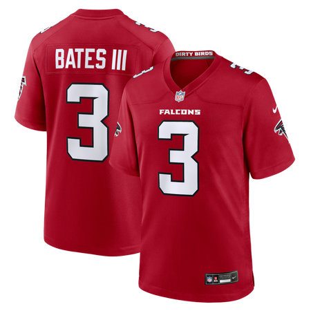 Men's Atlanta Falcons #3 Jessie Bates III Nike Red Game Jersey