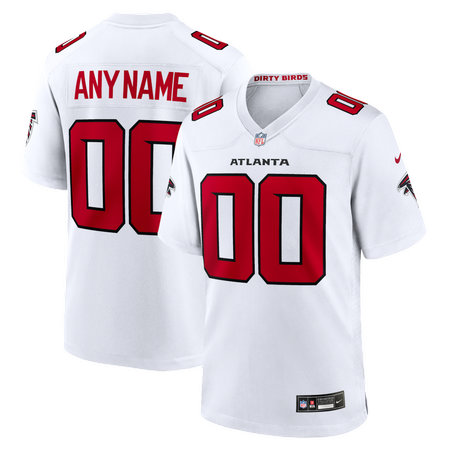 Men's Atlanta Falcons Nike White Custom Game Jersey Men's Atlanta Falcons Nike White Custom Game Jersey