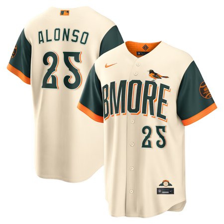 Youth Baltimore Orioles #25 Pete Alonso Cream 2026 City Connect Stitched Jersey