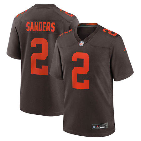 Men's Cleveland Browns #2 Shedeur Sanders Nike Brown Alternate Game Jersey Men's Cleveland Browns #2 Shedeur Sanders Nike Brown Alternate Game Jersey