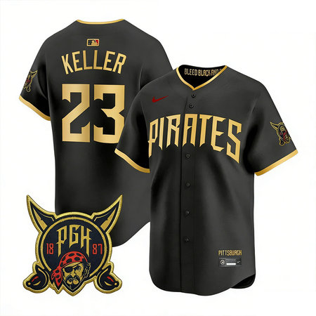 Youth Pittsburgh Pirates #23 Mitch Keller Black 2026 City Connect Stitched Jersey