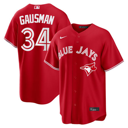 Youth Toronto Blue Jays #34 Kevin Gausman Nike Red Canada Day Replica Jersey