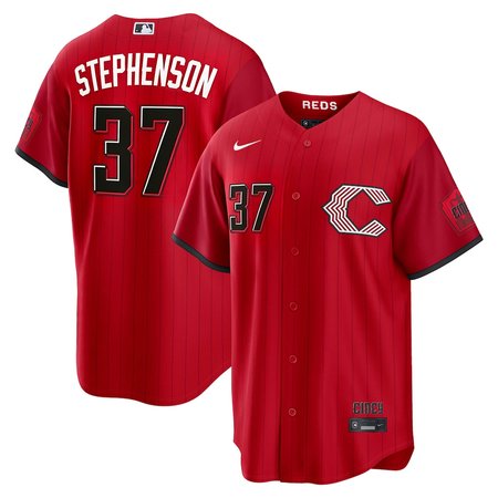 Youth Cincinnati Reds #37 Tyler Stephenson Red 2026 City Connect Stitched Jersey
